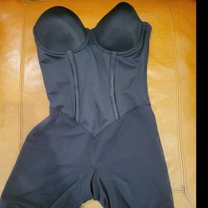 FLEXEES- Bustier Body Shaper Brief Bodysuit & Thigh Slimmer, size 38C